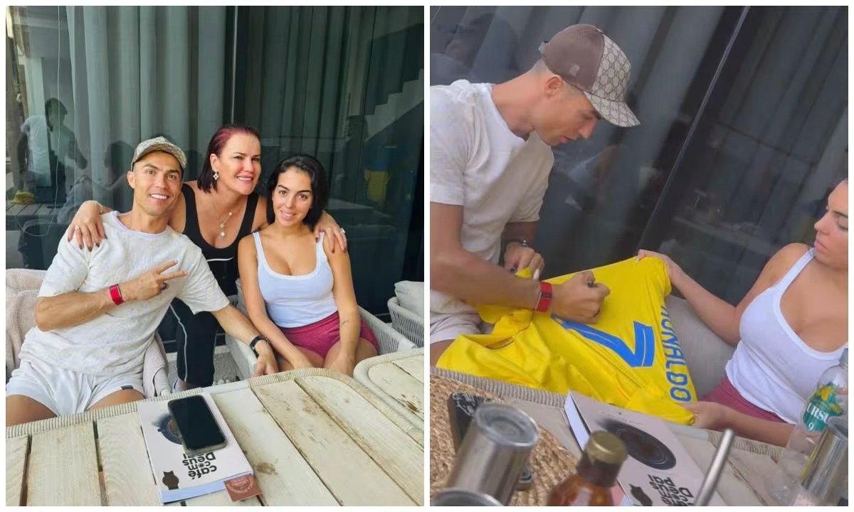 Madre de Cristiano Ronaldo lo visita en Riad