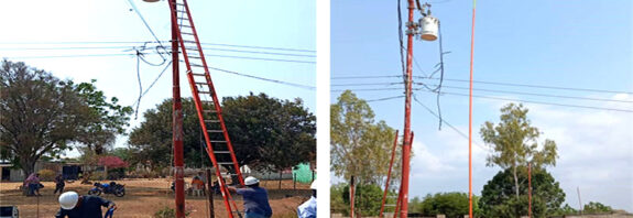 Transformador eléctrico en Monte Pío