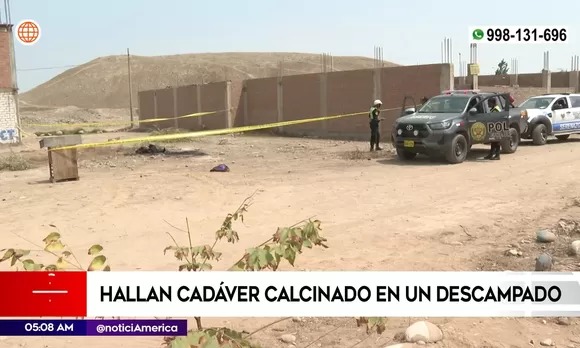 Hallan cadáver carbonizado de una venezolana en Carabayllo-Perú
