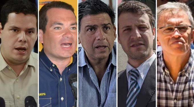 Contraloría venezolana inhabilita dirigentes opositores 