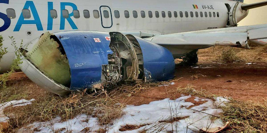 10 heridos tras accidente de avión en Senegal (Video)