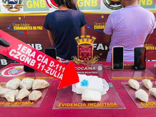 Detienen a dos mujeres que comercializaban droga en Maracaibo. Una llevaba la cocaína adherida a su cuerpo