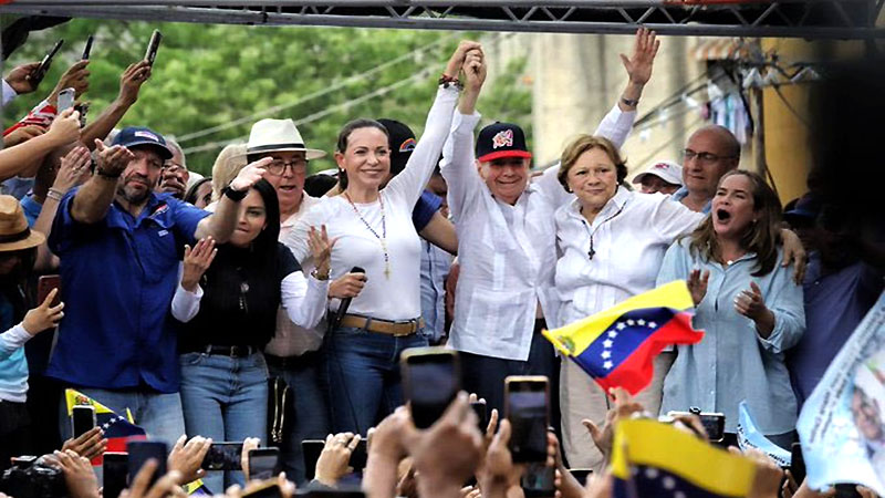 Edmundo González en Aragua.