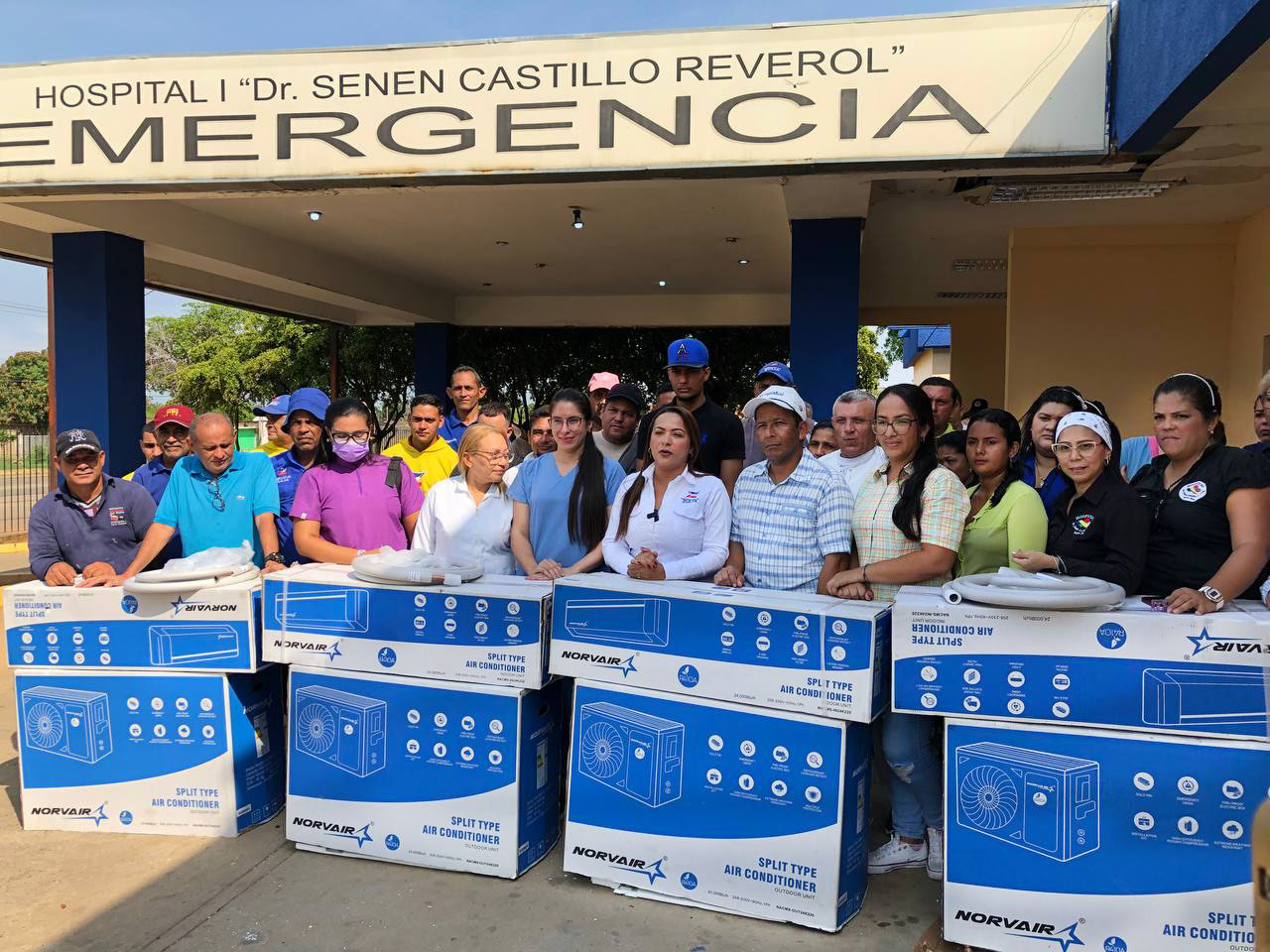 Gobernación dotó de aires acondicionados al Hospital Senén Castillo Reverol