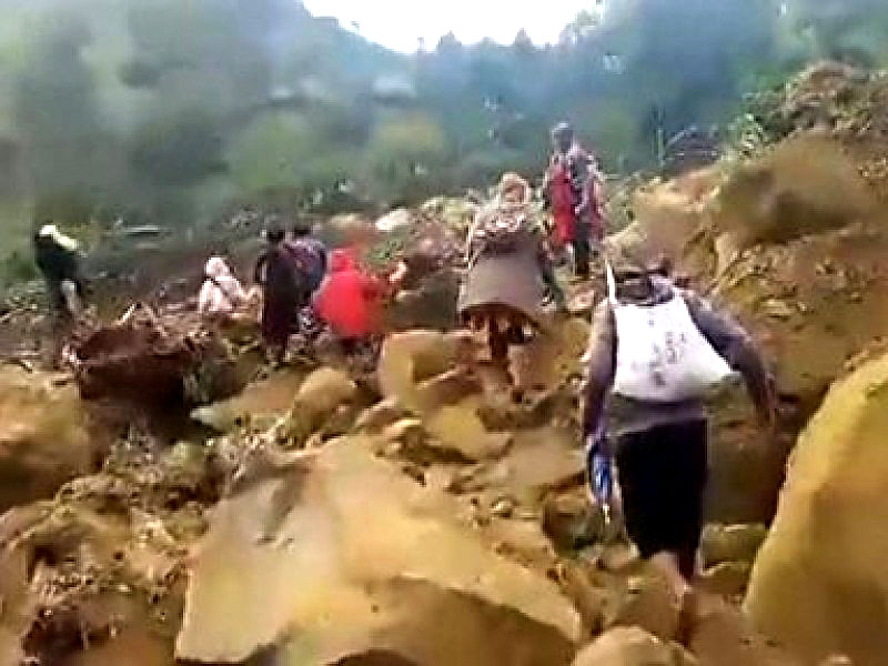 La ONU calcula 670 muertos por deslave en Papúa Nueva Guinea