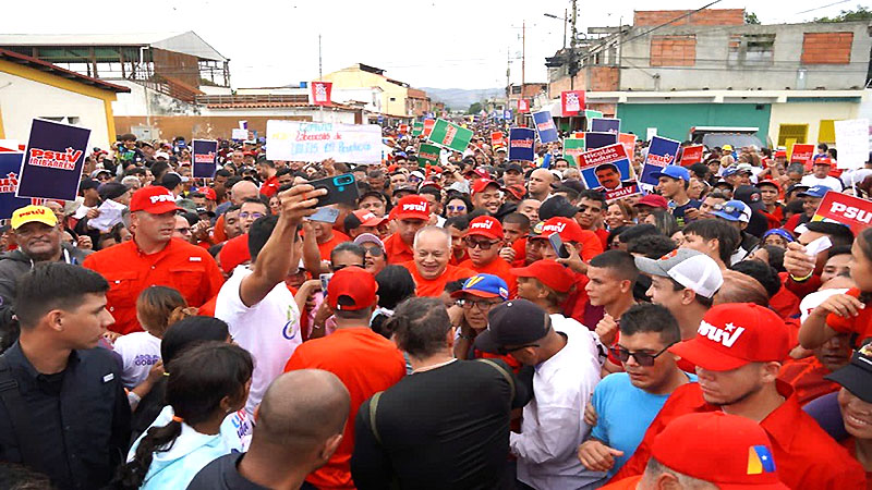 Lara salió en apoyo al presidente Nicolás Maduro