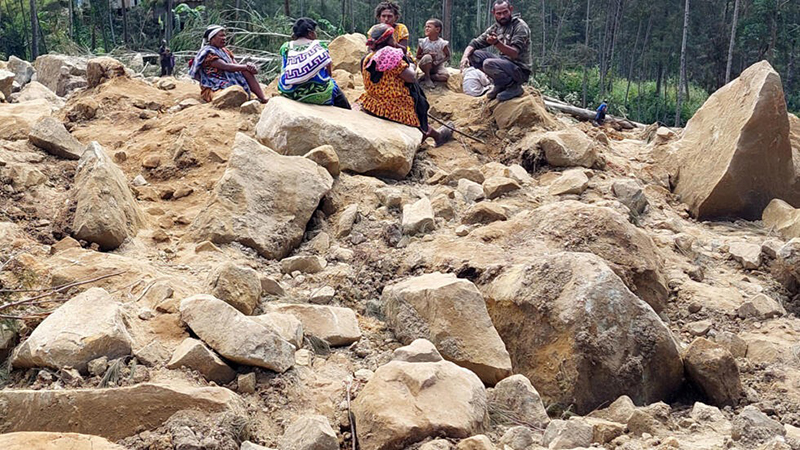 Papúa Nueva Guinea Más de 2.000 personas fueron sepultadas vivas por el deslizamiento de tierra