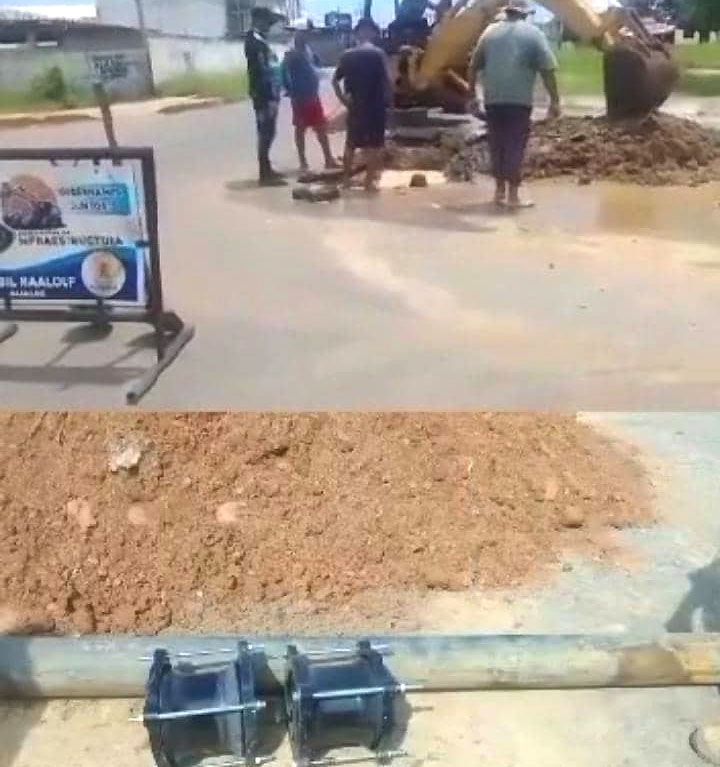Alcaldía de Cabimas reparó bote de aguas blancas en la Av 32