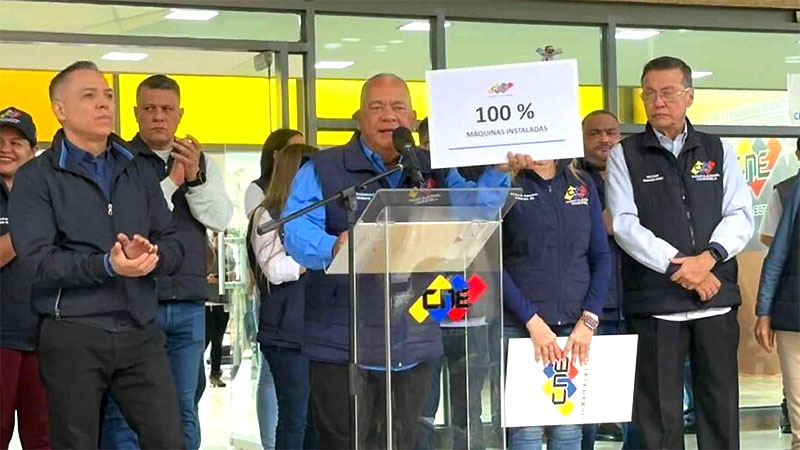 CNE anuncia el 100% de la instalación de las mesas electorales