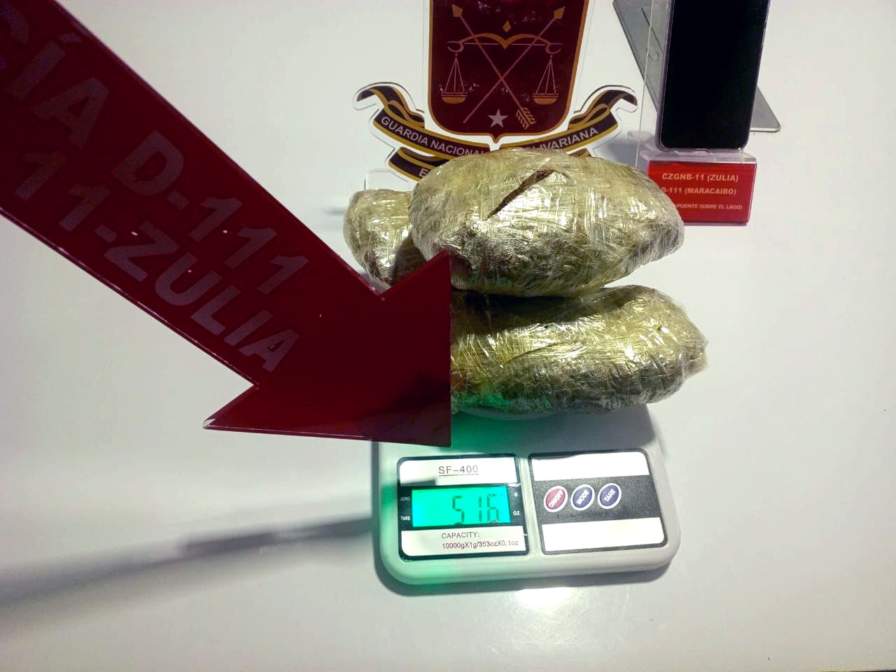 GNB detuvo a hombre con tres envoltorios de Marihuana 