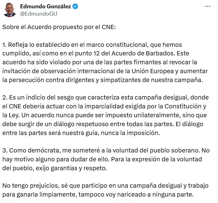 González Urrutia y el acuerdo