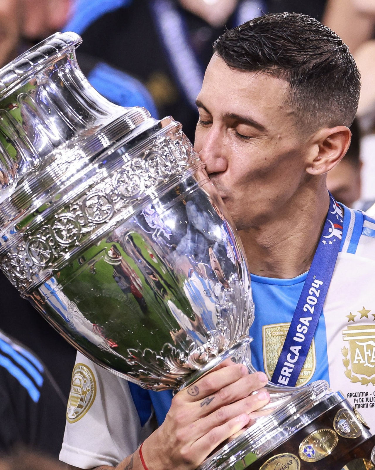 Ángel Di María se despidió 