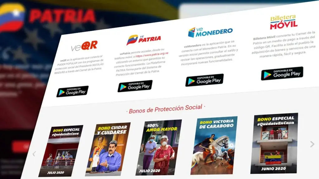 Bonos que se mantienen activos en el Sistema Patria