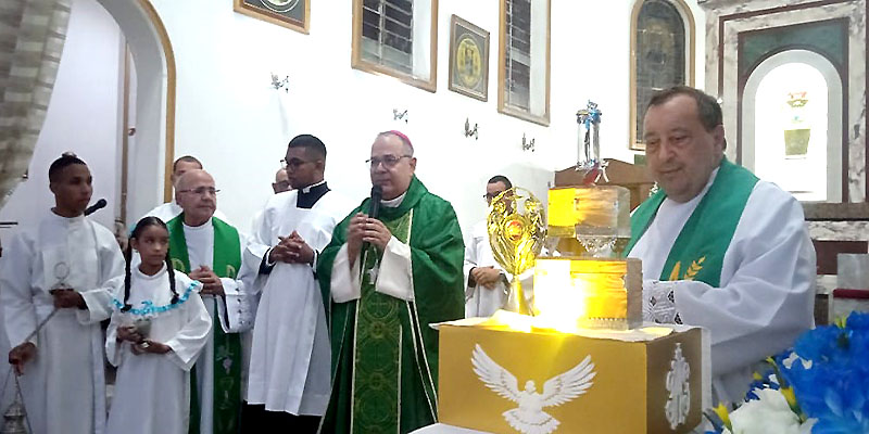 Catedral de Cabimas recibió reliquia de San Benito