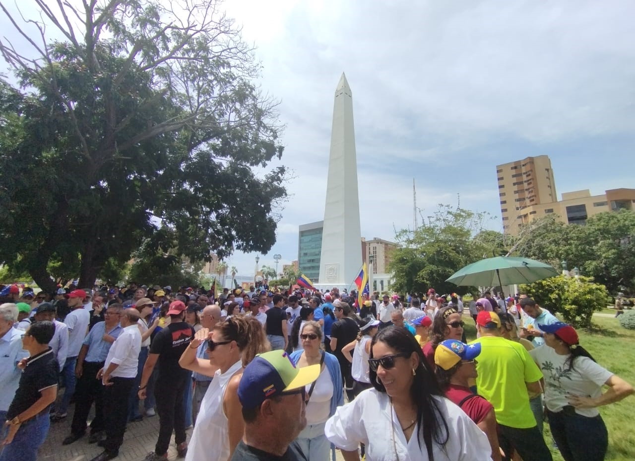 Concentración de la Plaza de la República en Maracaibo