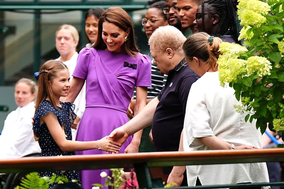 Kate Middleton reapareció en la final de Wimbledon