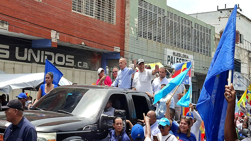 Manuel Rosales en San Félix