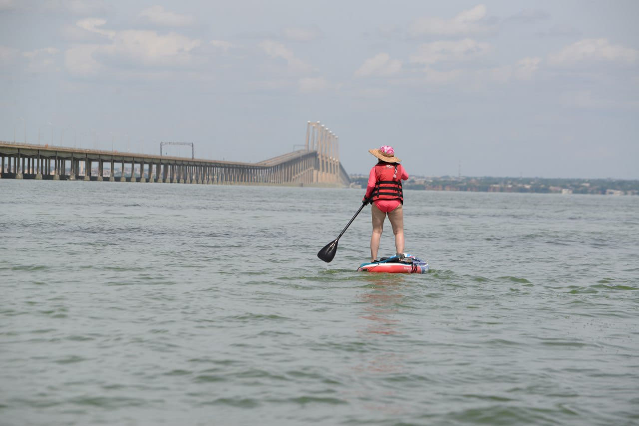 María Ferrer cruzó el Lago de Maracaibo 10