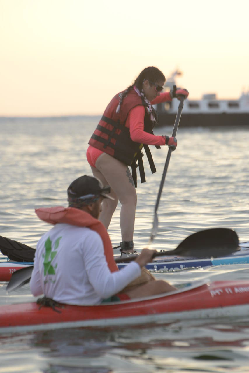María Ferrer cruzó el Lago de Maracaibo 5