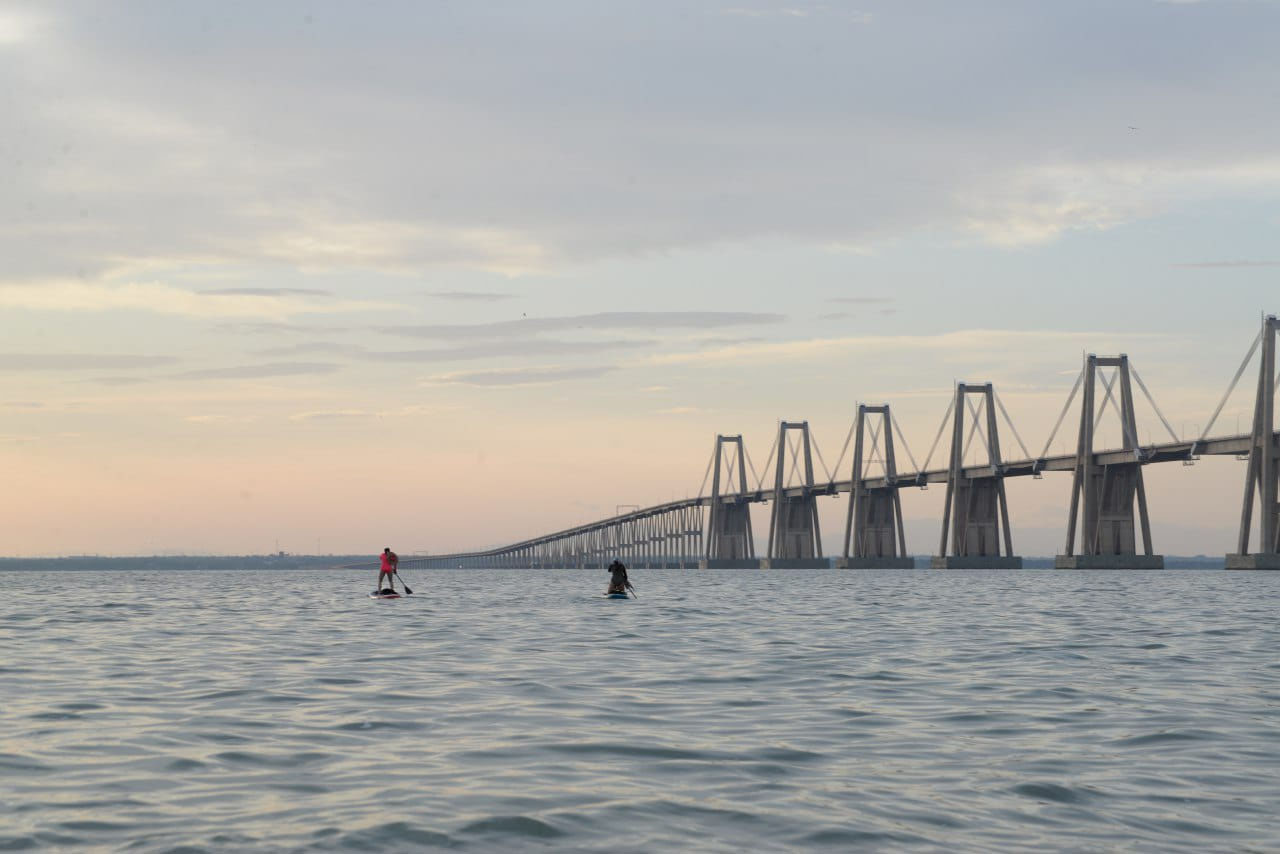 María Ferrer cruzó el Lago de Maracaibo 7