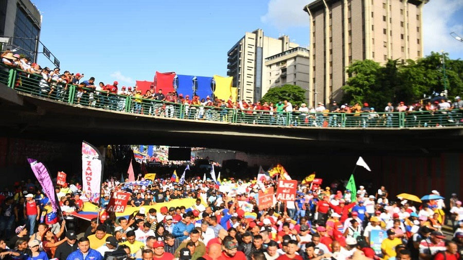 Movilización en Caracas para respaldar reelección de Maduro 3
