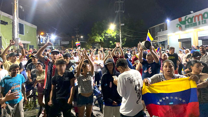 Personas salieron a manifestar en la carretera H de Cabimas