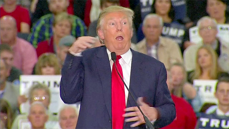 Trump se burla de los lapsus de Biden