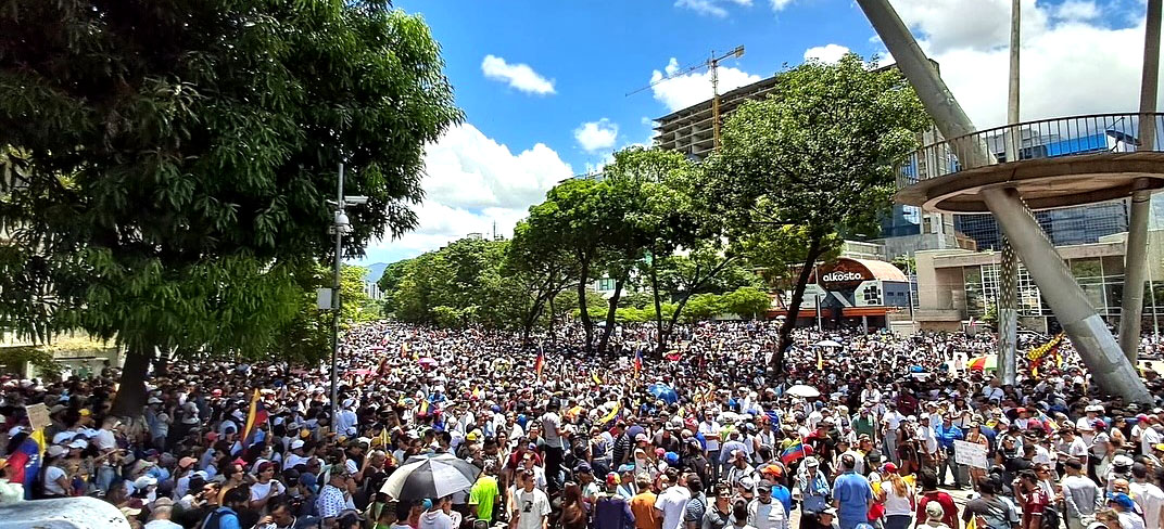 María Corina Machado en Las Mercedes