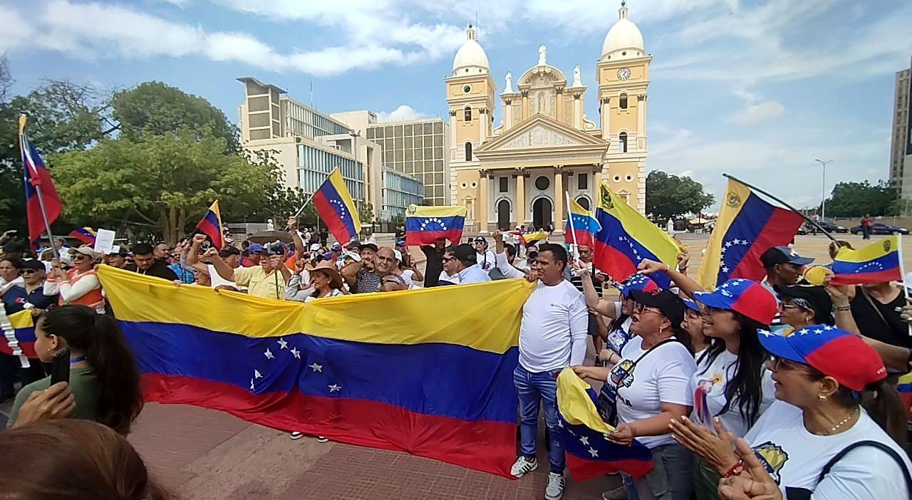 Concentración opositora en Maracaibo 