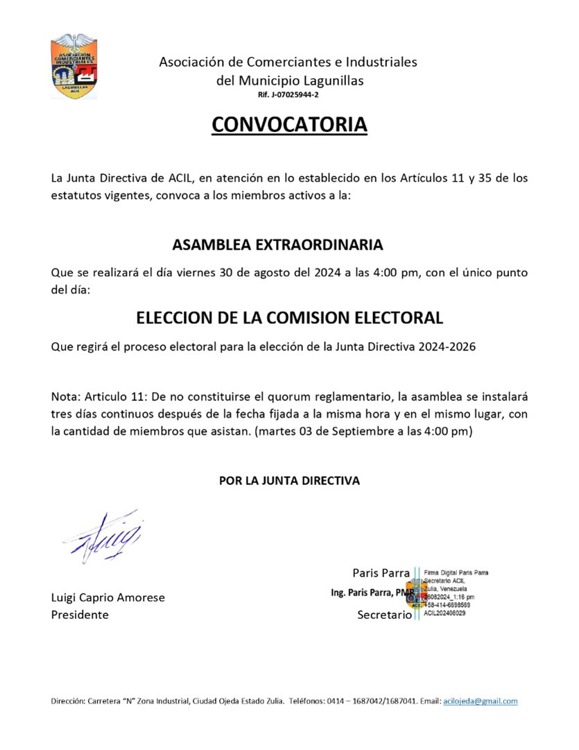 Agremiados de ACIL