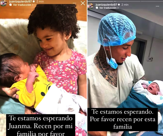 Juan Izquierdo conoció a su hijo antes de fallecer