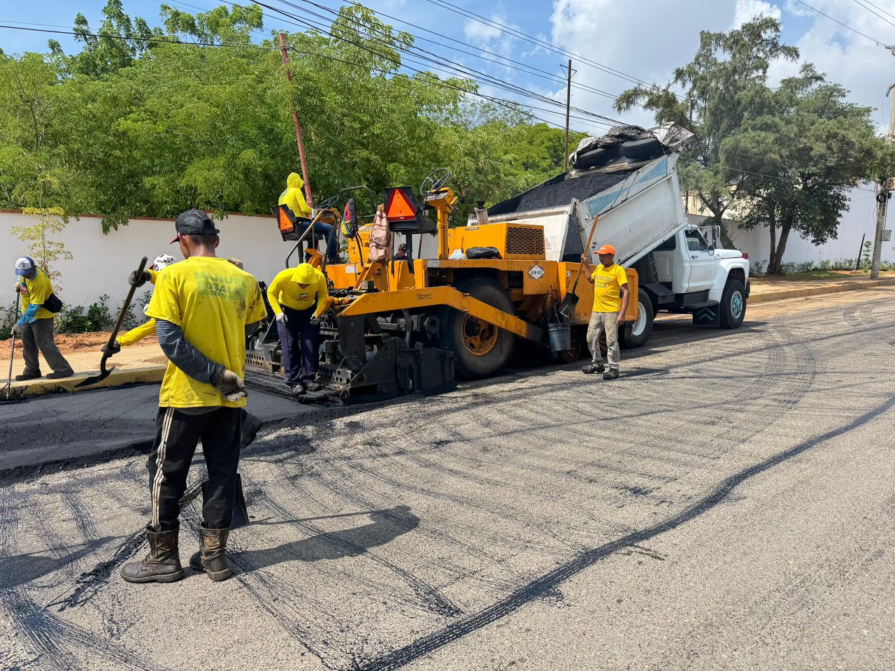 Reasfaltado en la avenida 3F con el Plan Respuesta Inmediata