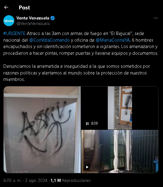 Vandalizaron quinta «El Bejucal» 