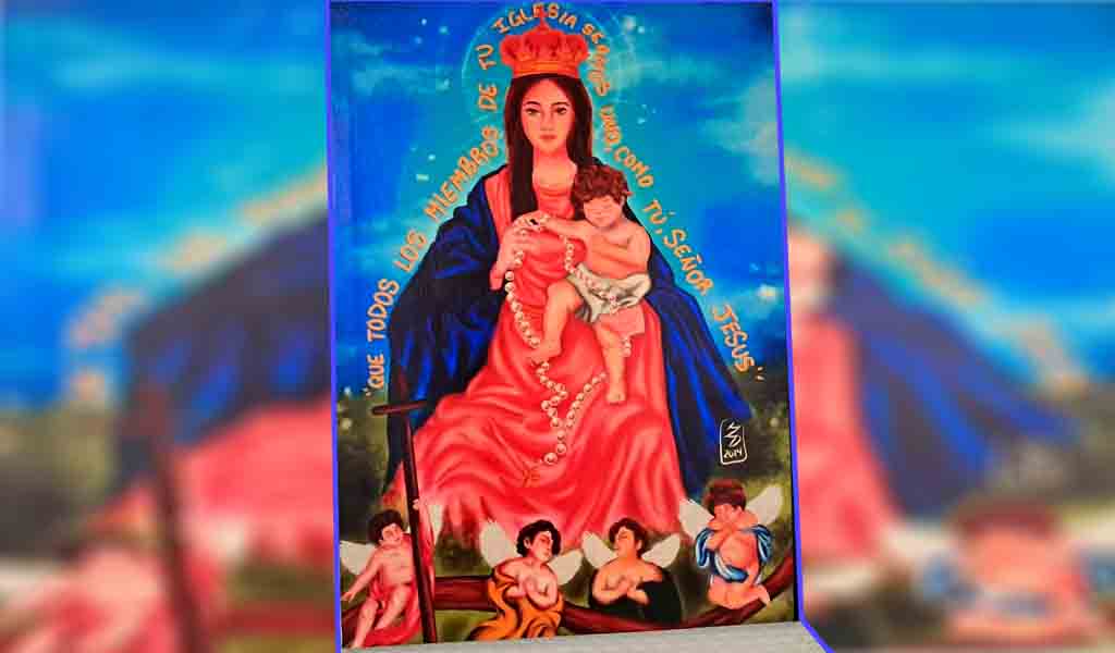 Artista plástico Daniela Zambrano Virgen del Rosario 2024