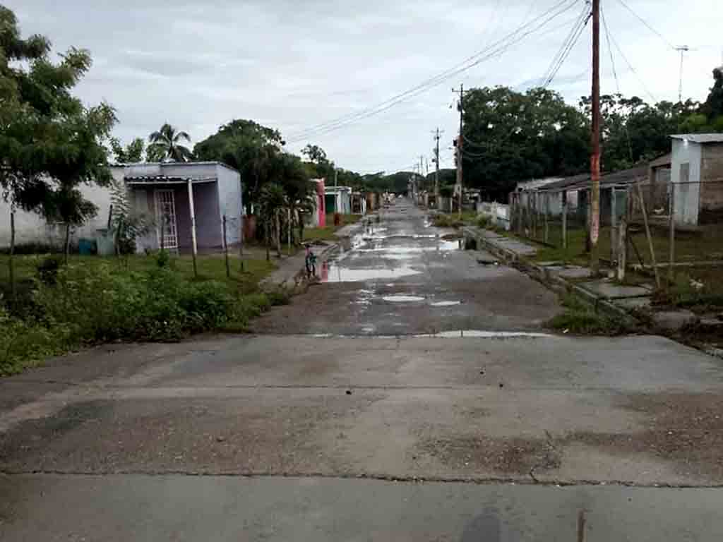 Nivel de agua de lluvia baja en San Timoteo