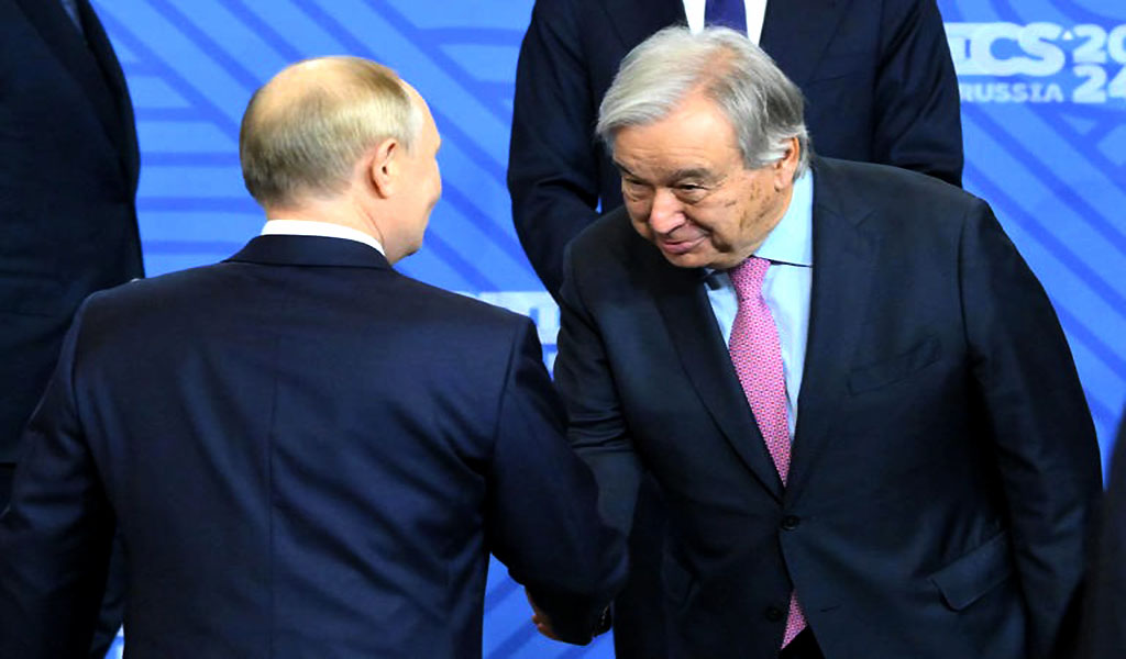 Antonio Guterres pide paz la reunión de los BRICS