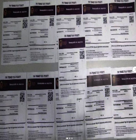 Capturados dos hombres por vender entradas falsas para el Venezuela-Argentina