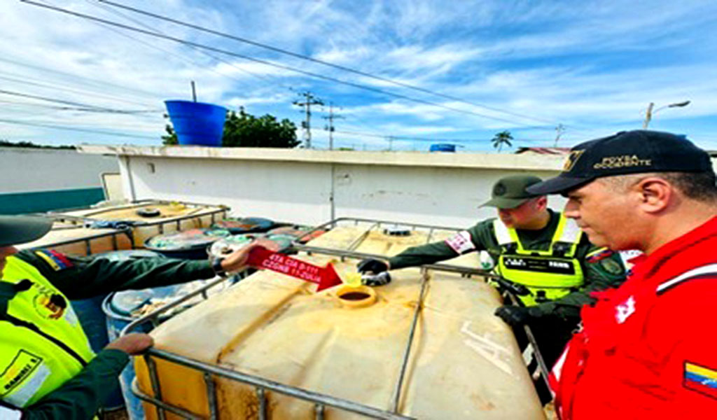 Capturados seis sujetos hurtando gasolina de la planta Bajo Grande 