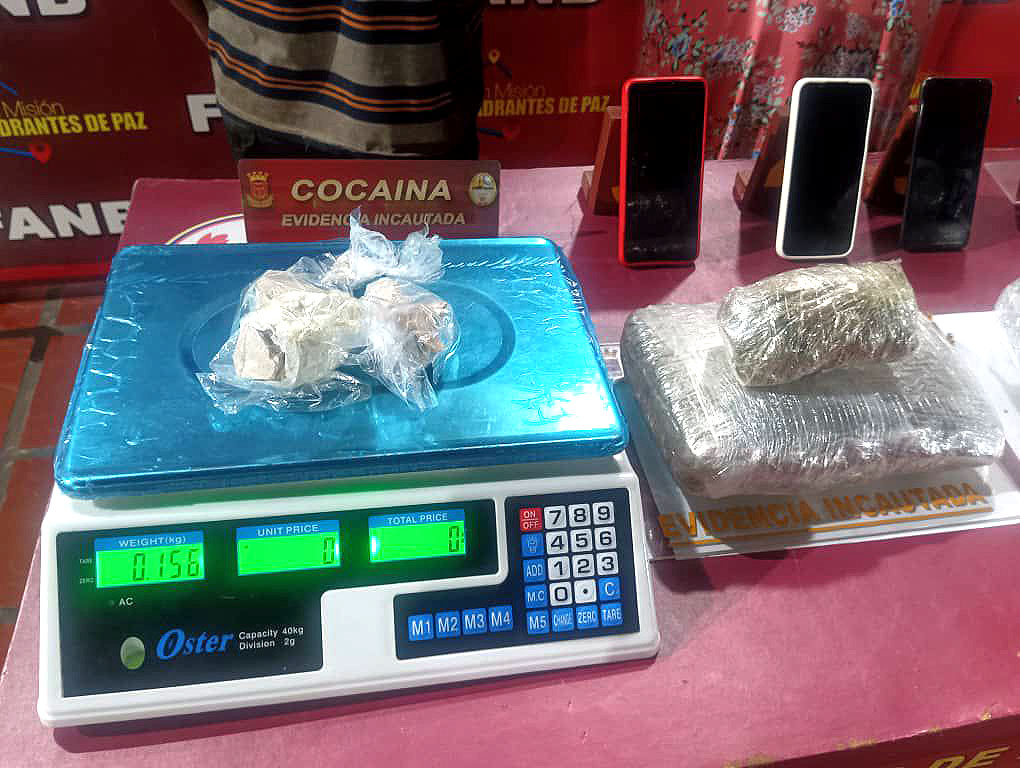 GNB detuvo a un hombre y dos mujeres con Cocaína y Marihuana