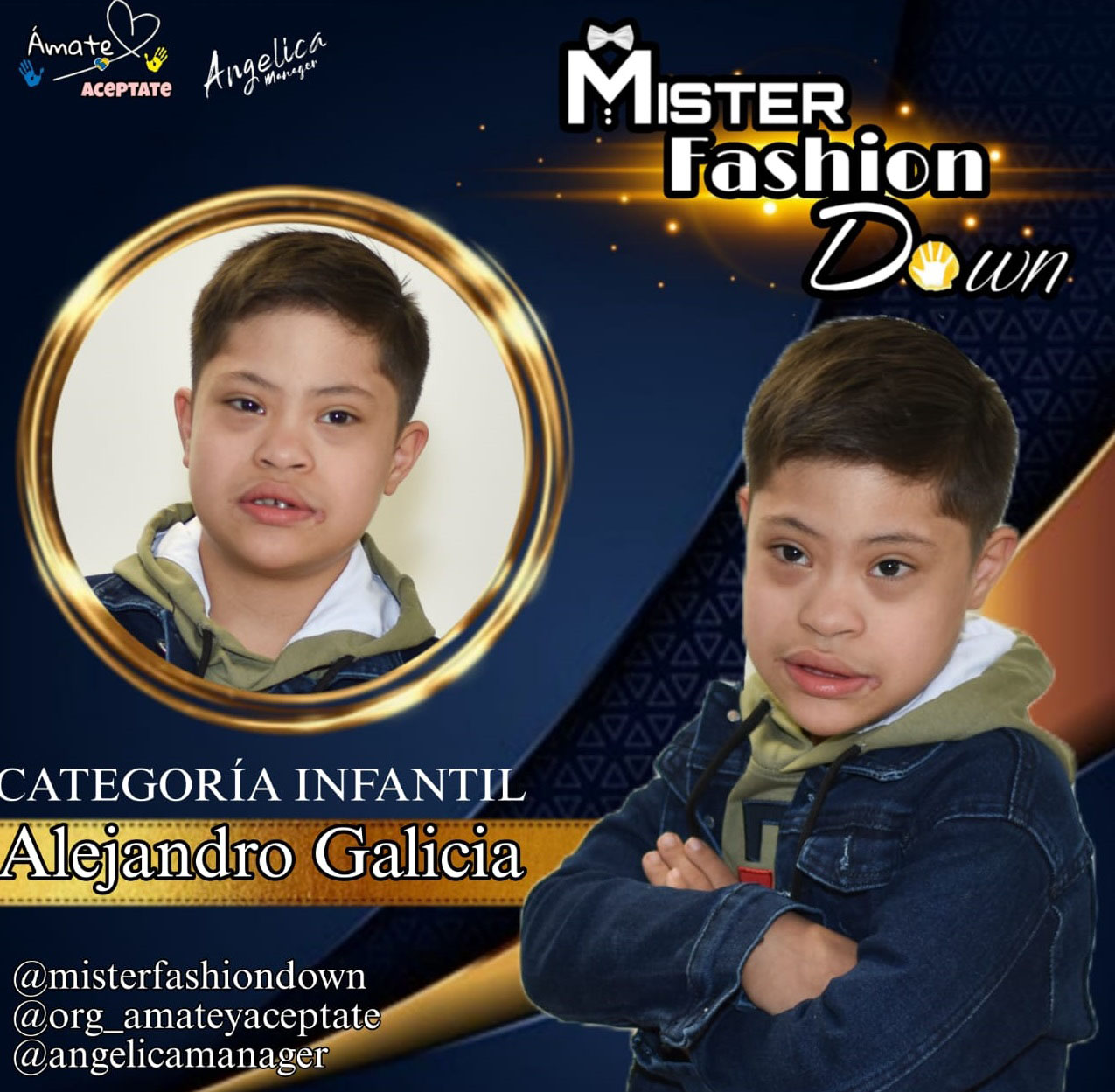 Alejandro Galicia representa a Lagunillas en el Mister Fashion Down 2024 