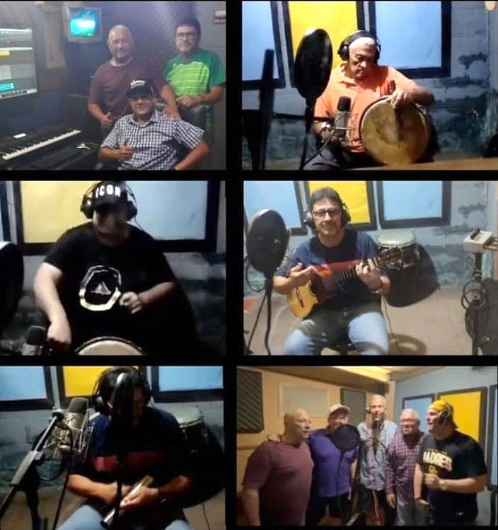 Todo listo para la grabación del Cover “La Cabimera” 