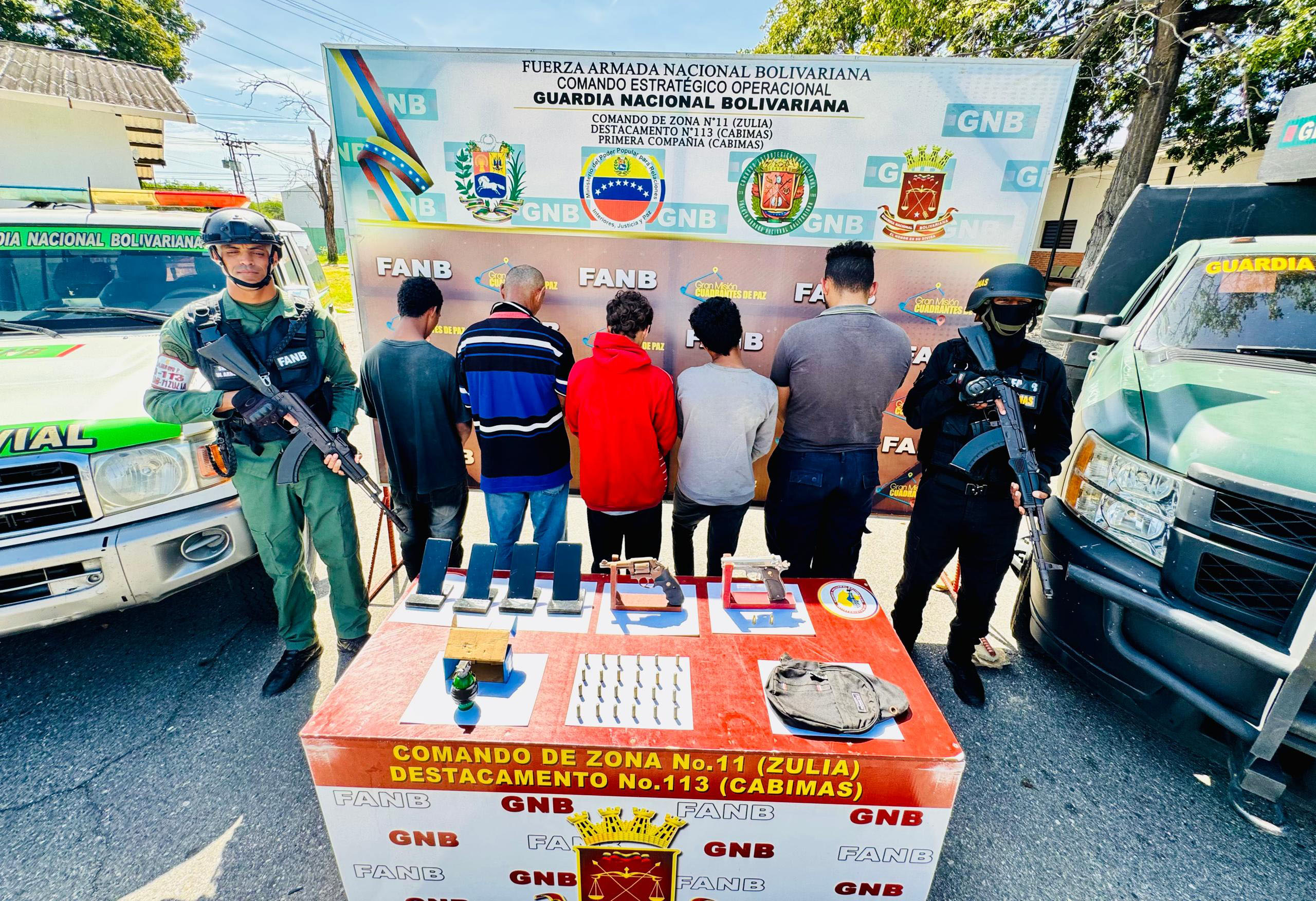 GNB desmanteló parte de la banda  “Huérfano Masacre”