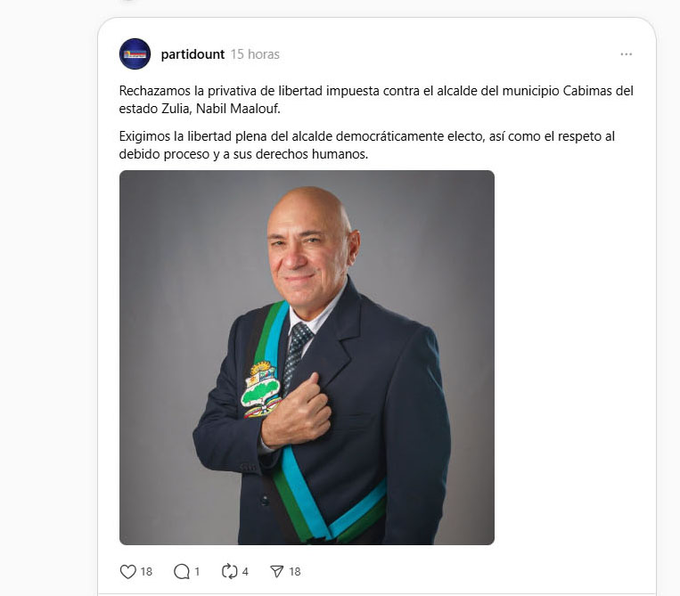 UNT rechazó privativa de libertad contra Nabil Maalouf 