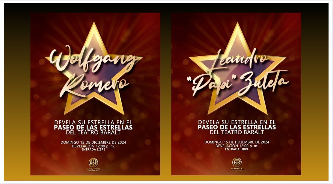 Wolfgang Romero y el Papi Zuleta estrellas del Teatro Baralt