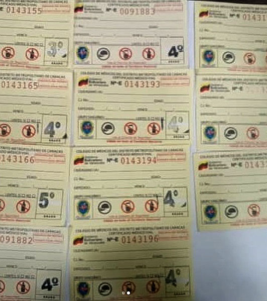 Capturado hombre que comercializaba con certificados médicos en Valencia