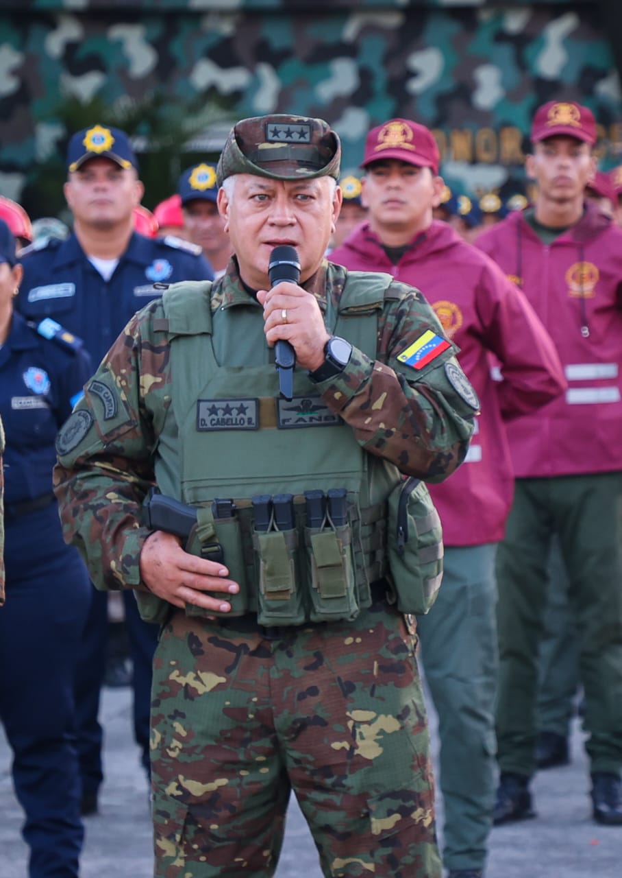 Diosdado Cabello Escudo Bolivariano 2025 en Zulia