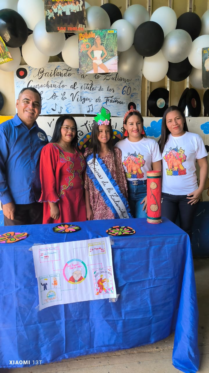 SANTA RITA. -  Del 27 de enero al 31-E con alegría, entusiasmo y sentimiento zuliano, se dio inicio a la celebración de la Semana de la Zulianidad en la Escuela Básica Estadal (E.B.E), ubicada en la parroquia El Mene, municipio Santa Rita, estado Zulia.