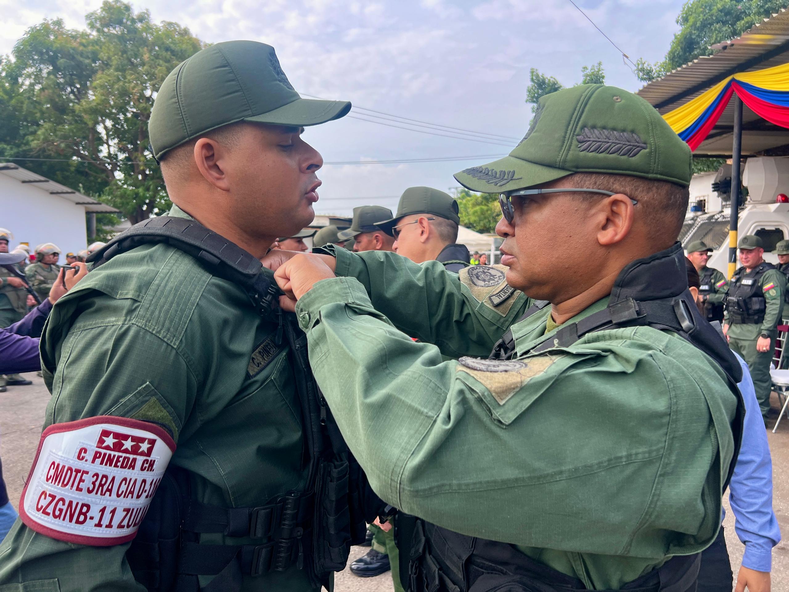 Destacamento 113 entregó reconocimientos a sus guardias nacionales