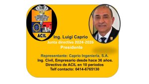 Empresario Luigi Caprio jura como presidente de ACIL para el período 2024-2026 