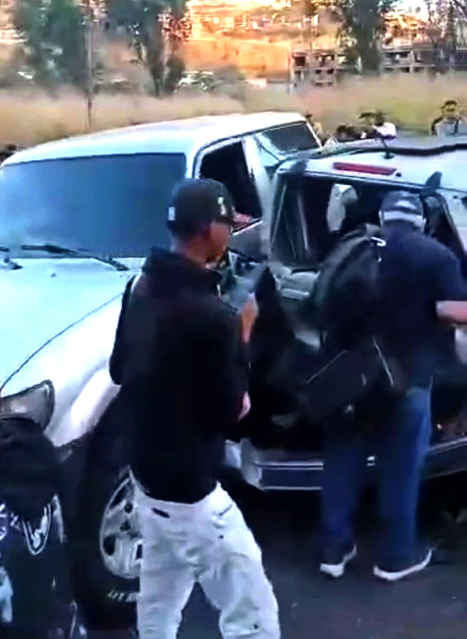 Múltiple accidente en la Bajada de Tazón 